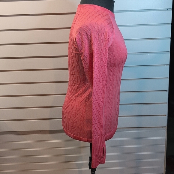 Lululemon Rest Less Pullover Flash Light Tone / Flash Light Tone Pink EUC Size 6 - Picture 3 of 7
